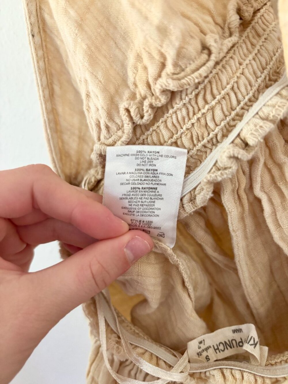 Beige Ruffle Halter Top - Picture 7 of 7